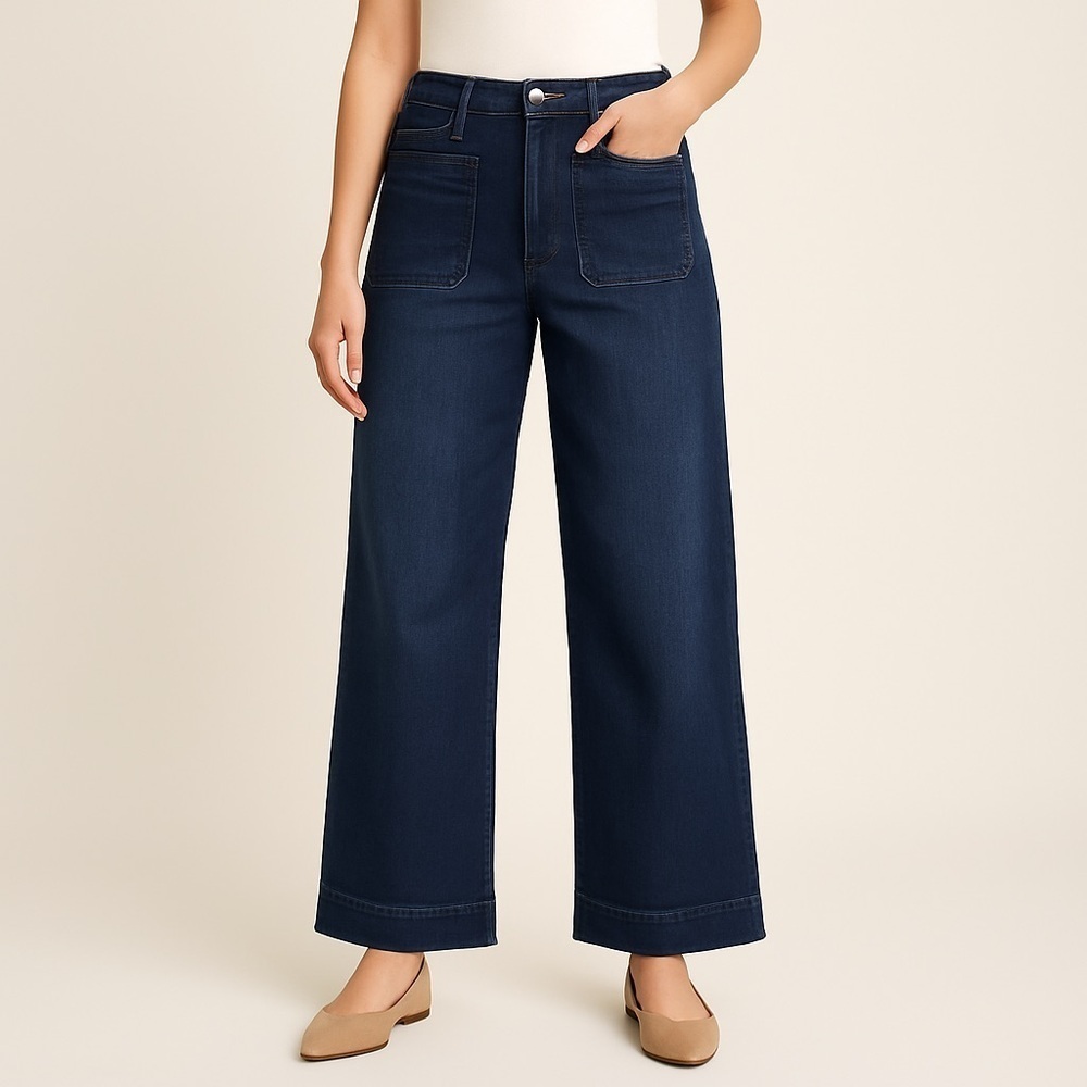Bagatelle Wide Leg Dark Denim Jeans Size 28